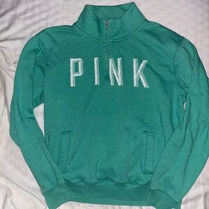 1/4 zip Victoria’s Secret PINK light sweatshirt